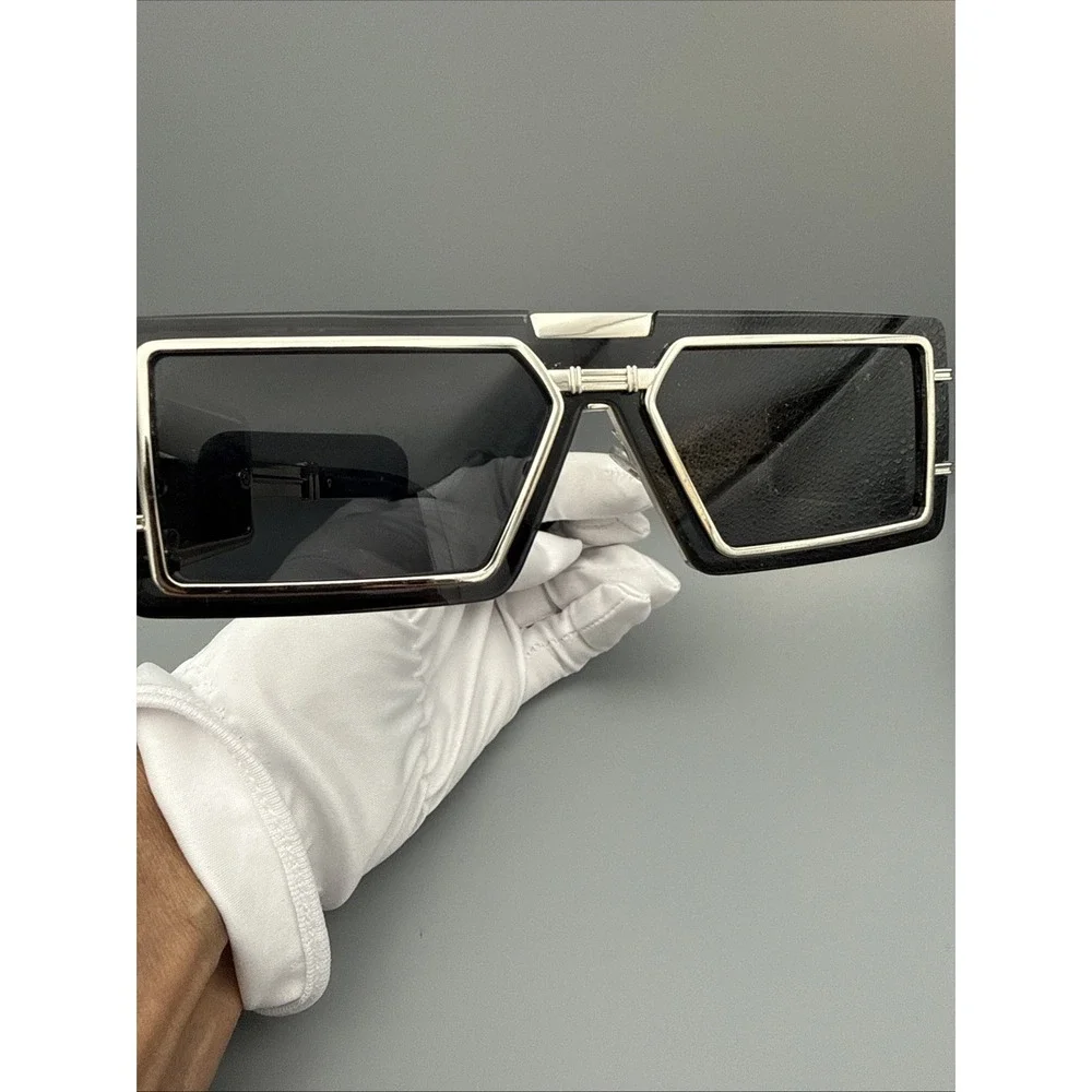 Square Punk Sunglasses Men Vintage Luxury Steampunk  Black/Gold Metal Funk Hip